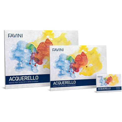 Album Acquerello - 35 x 50 cm - 340 gr - 10 fogli - Favini